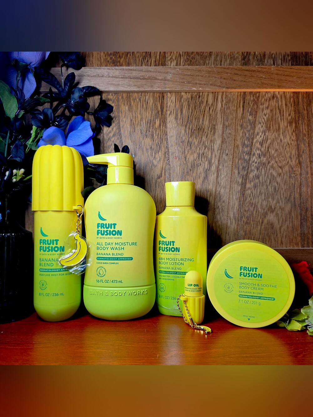 Bath & Body Works Fruit Fusion Banana Blend 5-Pc Bodycare Set